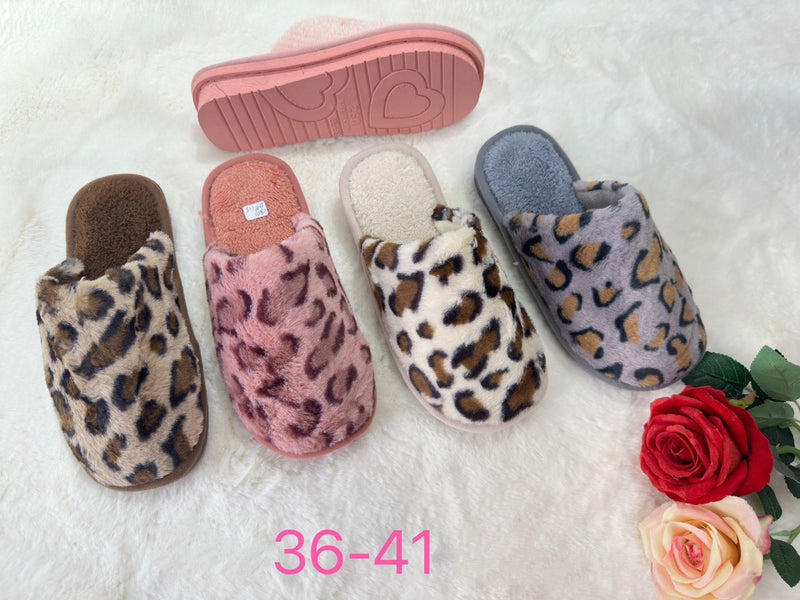 Pantofole Leopardate Colore ROSA