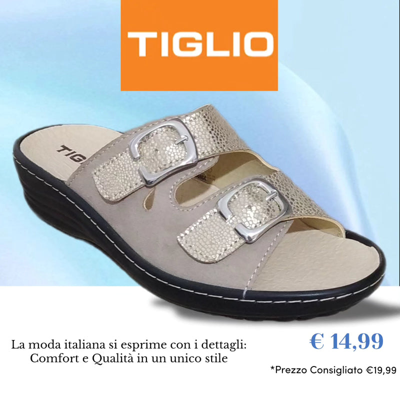 TIGLIO - Ciabatte Estive Con Plantare ESTRAIBILE Linea Comoda