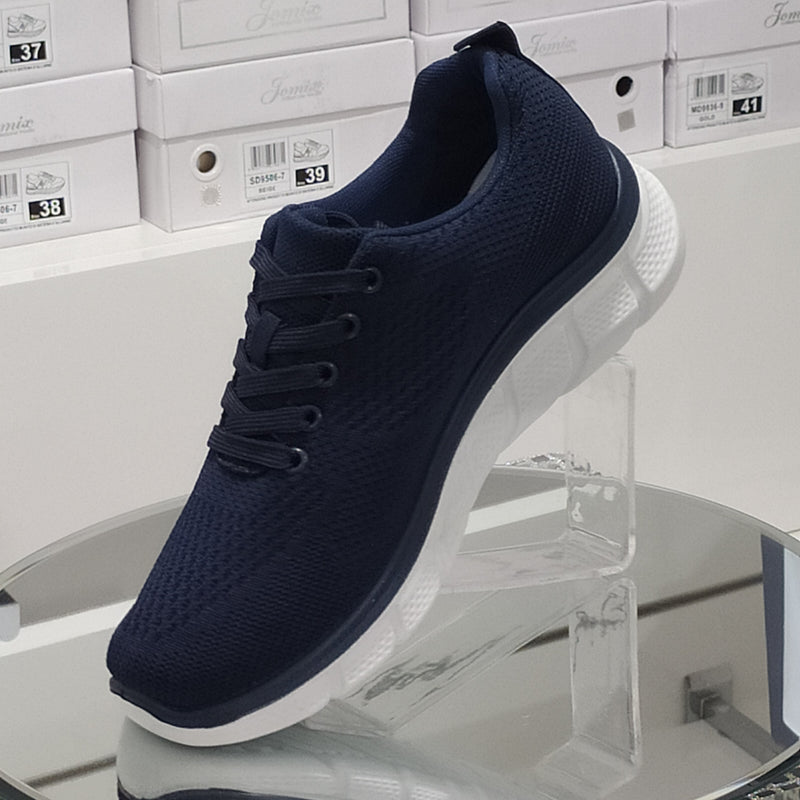 Sneakers Sport Uomo In Tessuto Morbido e Leggero Comodo Plantare Suola In Gomma