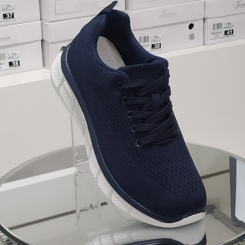 Sneakers Sport Uomo In Tessuto Morbido e Leggero Comodo Plantare Suola In Gomma