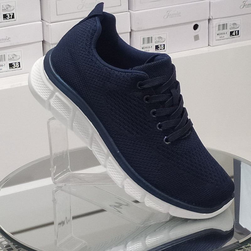 Sneakers Sport Uomo In Tessuto Morbido e Leggero Comodo Plantare Suola In Gomma