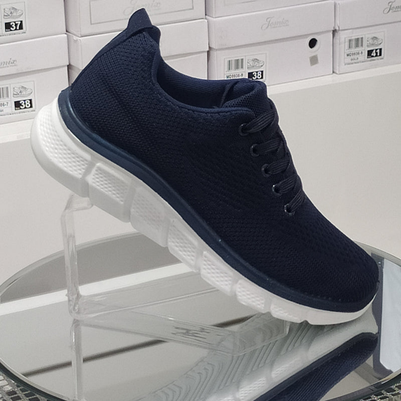 Sneakers Sport Uomo In Tessuto Morbido e Leggero Comodo Plantare Suola In Gomma