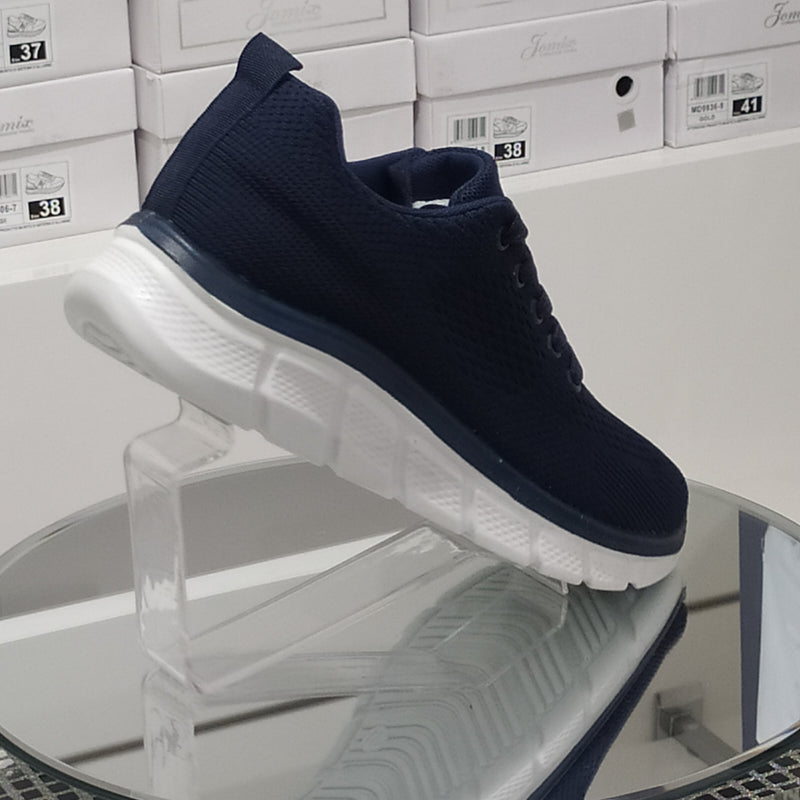 Sneakers Sport Uomo In Tessuto Morbido e Leggero Comodo Plantare Suola In Gomma