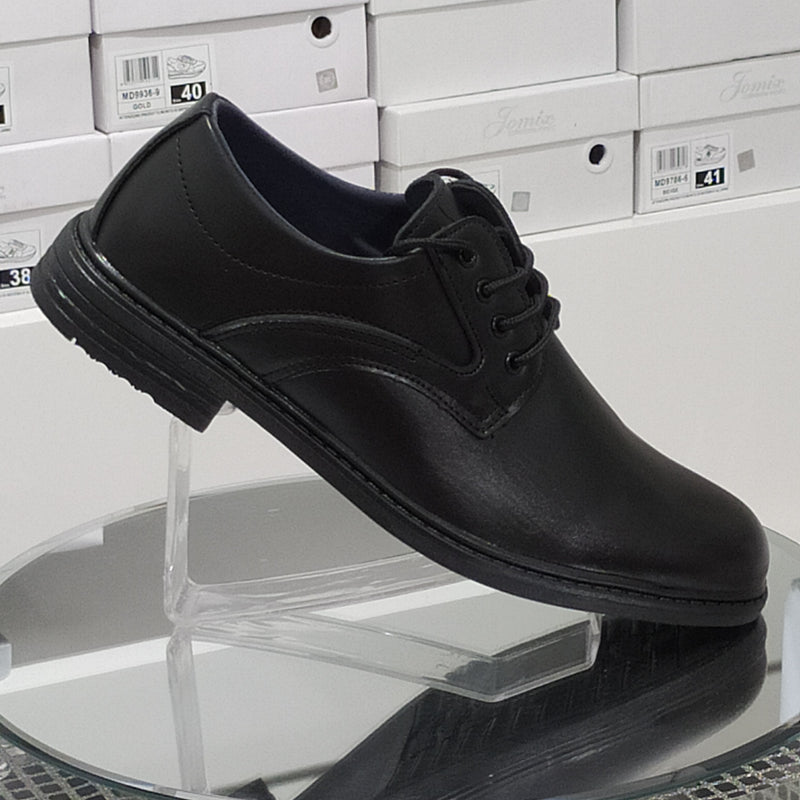 Scarpe Uomo Stile Classico Elegante Total Black In Similpelle