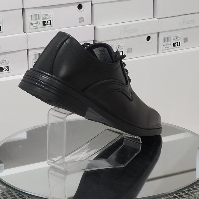 Scarpe Uomo Stile Classico Elegante Total Black In Similpelle