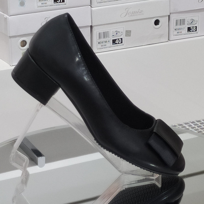 Pharma Shoes - Decollete Tacco 3,5Cm In Similpelle Di Buona Manifattura Con Plantare Comodo Anatomico Punta Tonda