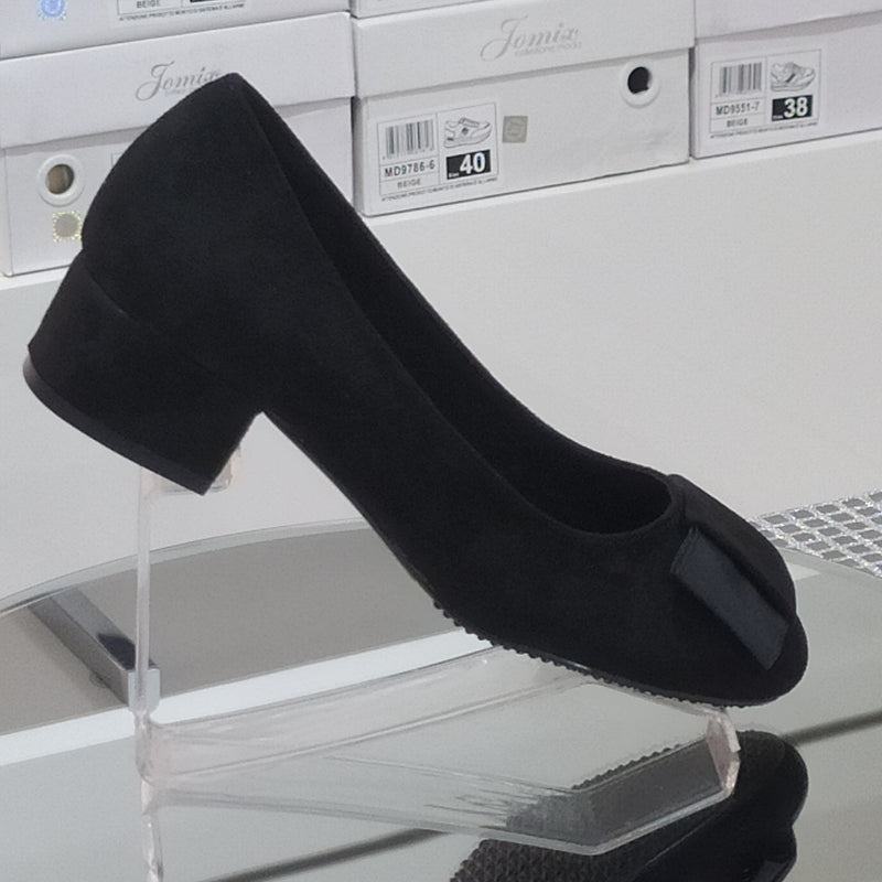 Pharma Shoes - Decollete Tacco 3Cm In Similpelle Scamosciata Di Buona Manifattura Con Plantare Comodo Anatomico Punta Tonda