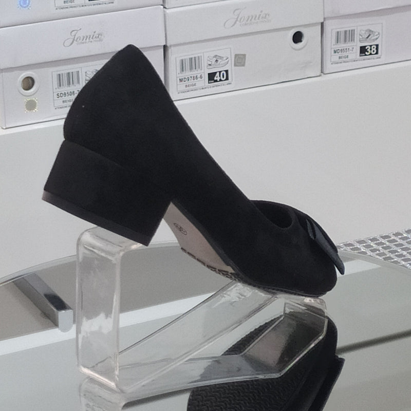 Pharma Shoes - Decollete Tacco 3Cm In Similpelle Scamosciata Di Buona Manifattura Con Plantare Comodo Anatomico Punta Tonda