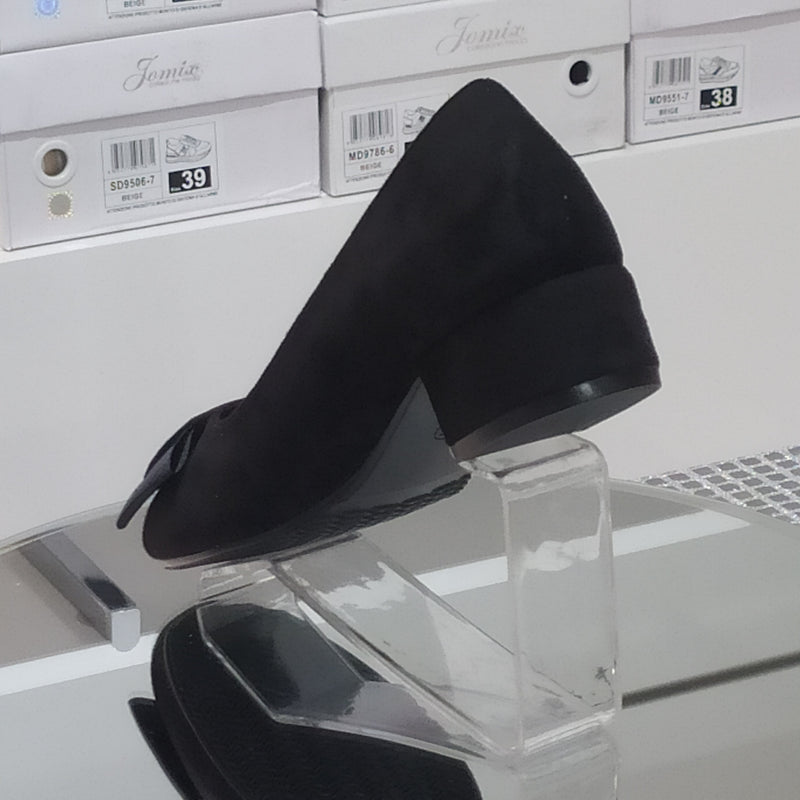 Pharma Shoes - Decollete Tacco 3Cm In Similpelle Scamosciata Di Buona Manifattura Con Plantare Comodo Anatomico Punta Tonda