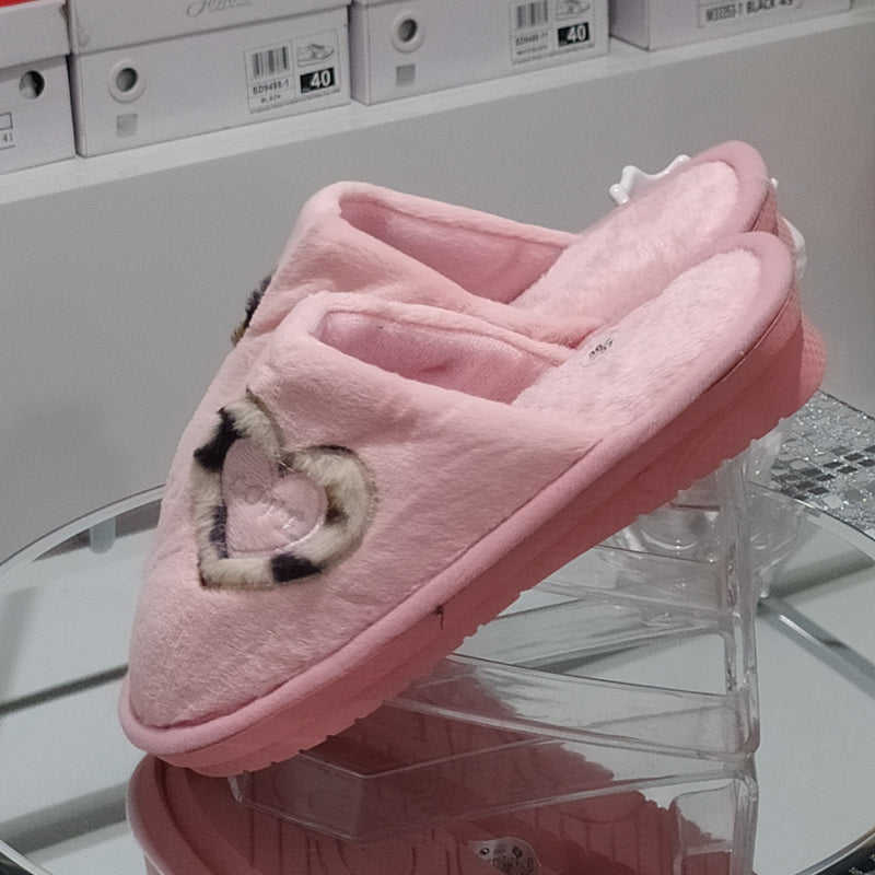 BLU FARFALLA - Pantofole/Ciabatte Donna Inverno Tessuto Felpato Morbido Con Suola In Gomma