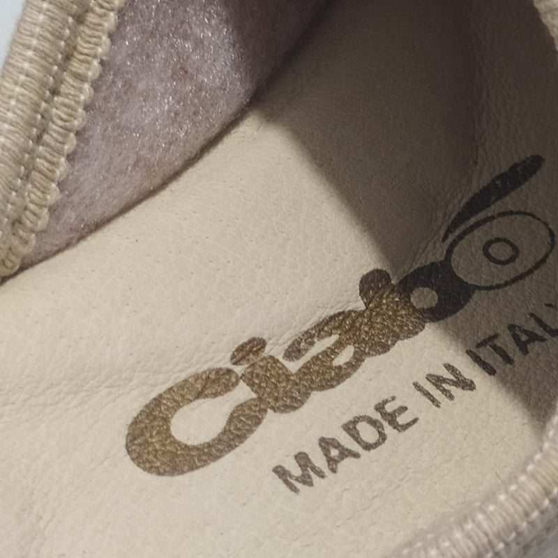 Ciabò - Pantofole Ciabatte Invernali Donna // Plantare In Vera Pelle // Made In Italy // Suola In Gomma No Flessibile