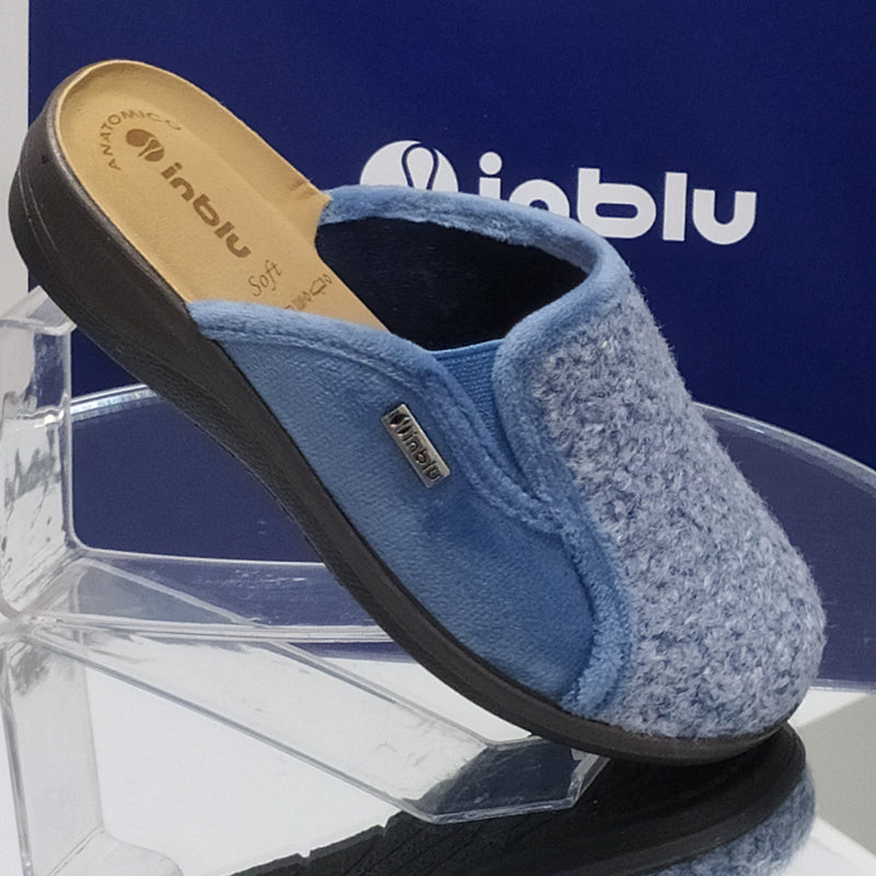 INBLU - Pantofole Ciabatte Invernali // Elastico Laterale // Plantare Versione SOFT Anatomico