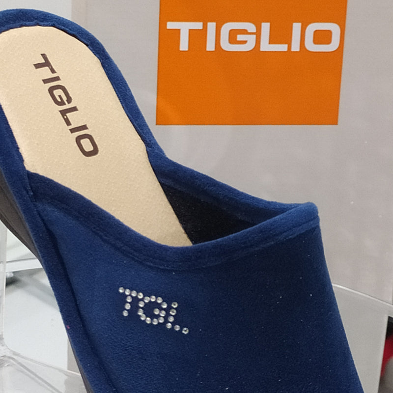 TIGLIO - Pantofole/Ciabatte Invernali Donna// Tomaia Felpata // Suola In Gomma