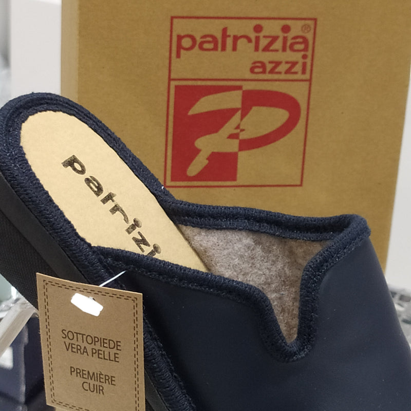 PATRIZIA AZZI - Pantofole/Ciabatte Invernali Donna // Tomaia In Similpelle // Suola In Gomma No Flessibile