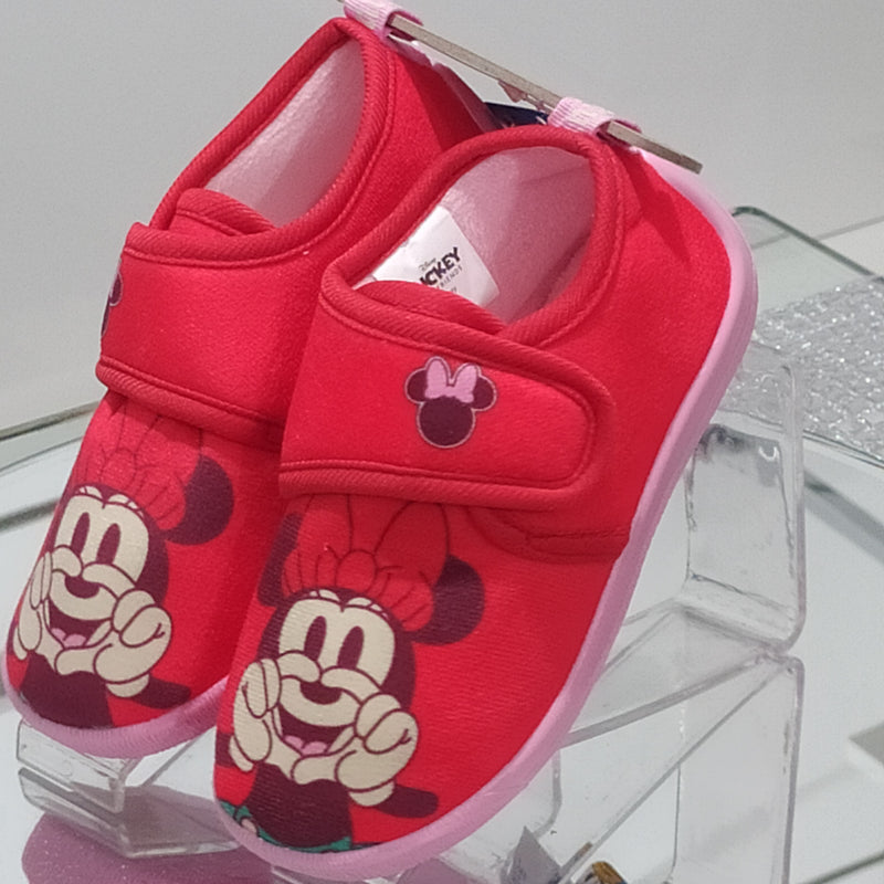 DISNEY - Ciabatte Pantofole Bambina Con Strappo Regolabile Fantasia Minnie