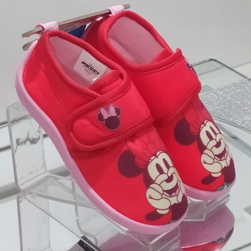 DISNEY - Ciabatte Pantofole Bambina Con Strappo Regolabile Fantasia Minnie