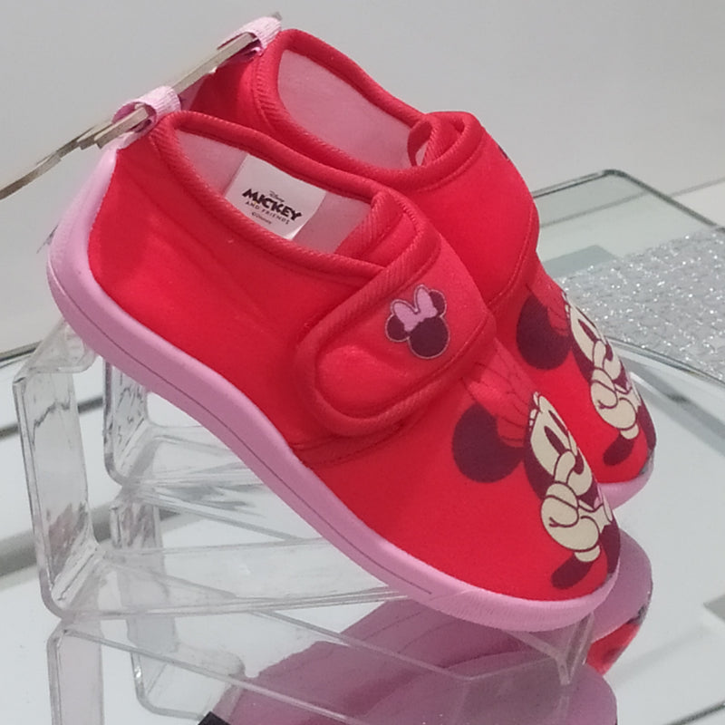 DISNEY - Ciabatte Pantofole Bambina Con Strappo Regolabile Fantasia Minnie