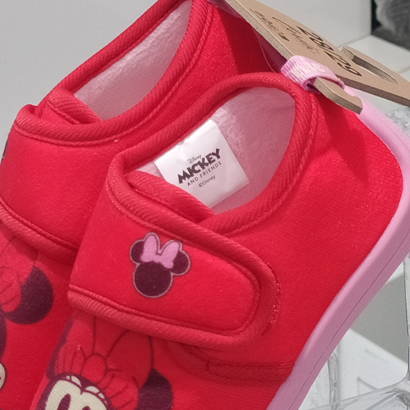 DISNEY - Ciabatte Pantofole Bambina Con Strappo Regolabile Fantasia Minnie