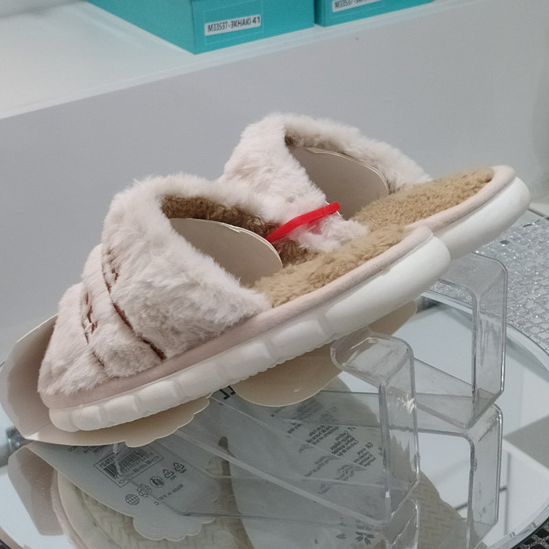 SESAMALL - Pantofole/Ciabatte Donna Inverno Tessuto Felpato Morbido Con Suola In Gomma Flessibile