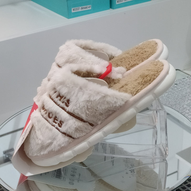 SESAMALL - Pantofole/Ciabatte Donna Inverno Tessuto Felpato Morbido Con Suola In Gomma Flessibile