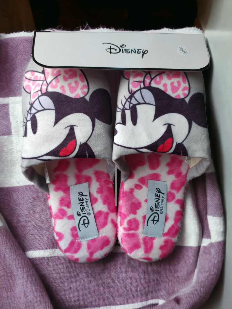 DISNEY - Pantofole/Ciabatte Donna Con Stampa Disegno Topolina by DeFonseca DE.ROMA I W781 Suola In Gomma