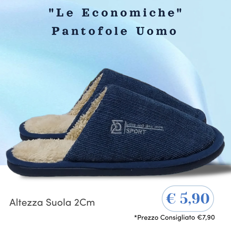 Pantofole Uomo/Sottuomo  (CONSIGLIO IN DESCRIZIONE)