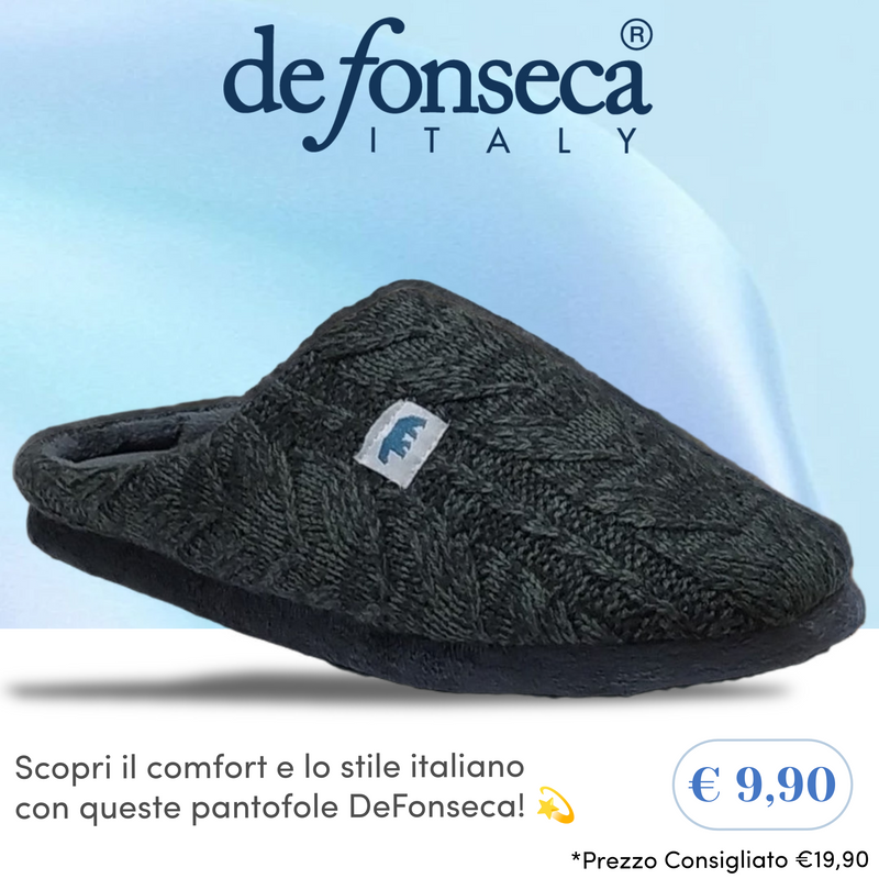 DEFONSECA - Pantofole/Ciabatte Uomo Tomaia Tessuto Felpato// Tessuto Interno Felpato// Suola Gomma Art. DE. FIRENZE I M530