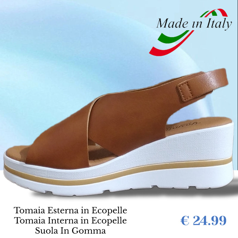 Sandali Zeppa Made in Italy